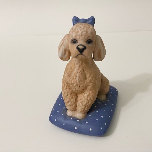 Vintage 1987 Franklin Mint World Of Puppies Poodle Dog Figurine - Picture 10 of 14